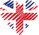 Logo of Schweizer-Dating Seiten - UK, Heart Shaped Image of UK flag.