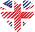 Logo of Schweizer-Dating Seiten UK, Heart Shaped Image of UK flag.